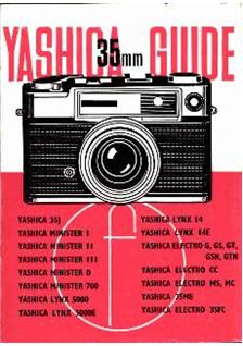 Yashica Electro 35 CC manual. Camera Instructions.